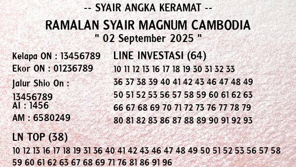 Prediksi Magnum Cambodia