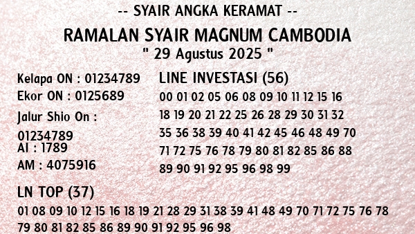 Prediksi Magnum Cambodia