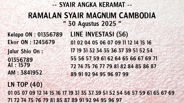Prediksi Magnum Cambodia