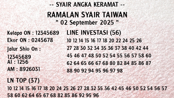 Prediksi Taiwan